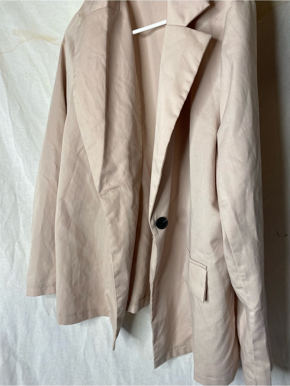 Women's Tan Single-Button Blazer